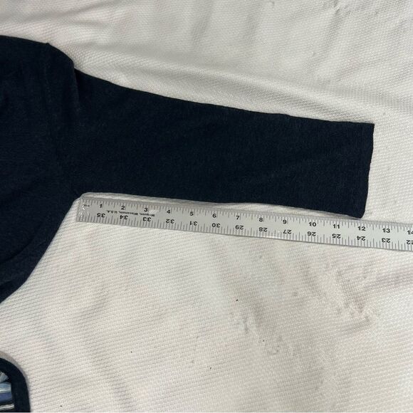 J. Jill Blue Striped Knit Linen Blend String Tie Tunic Cardigan XS - Picture 8 of 9